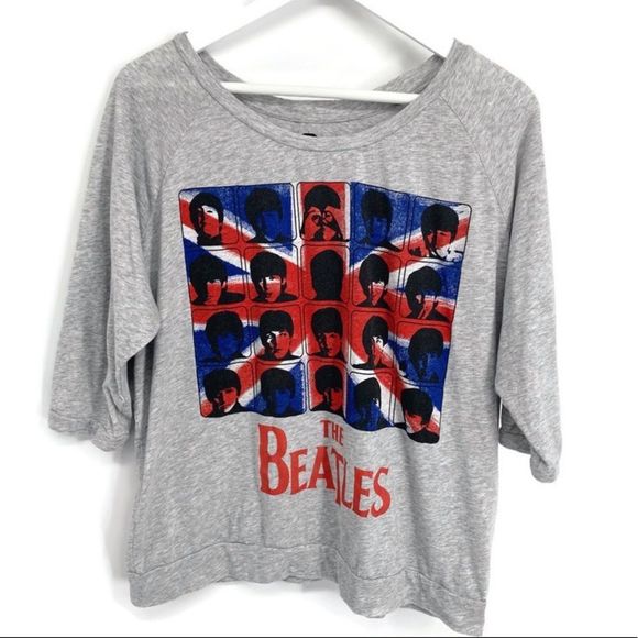 The Beatles Tops - Beatles Three-Quarter Sleeve T-Shirt (Sz L)